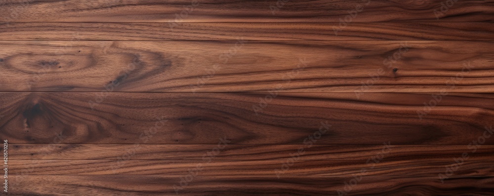 Obraz premium Dark beech brown wooden textured background,detailed, panorama. Generative Ai.