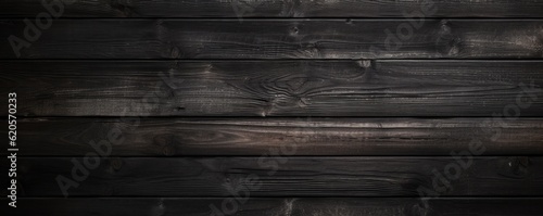 Dark beech wooden textured background,detailed, panorama. Generative Ai.