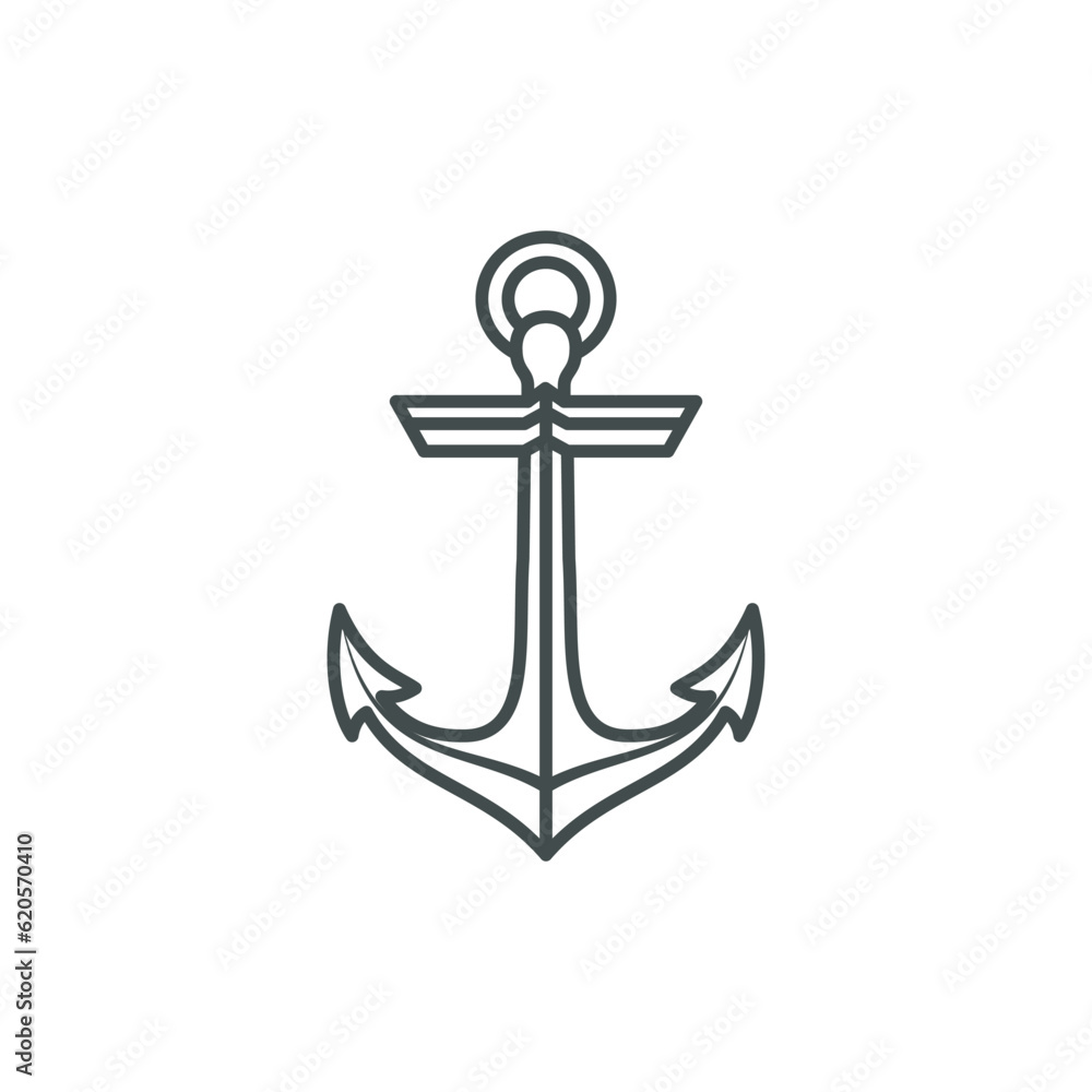 Anchor logo icon design vector template Anchor logo icon design vector template