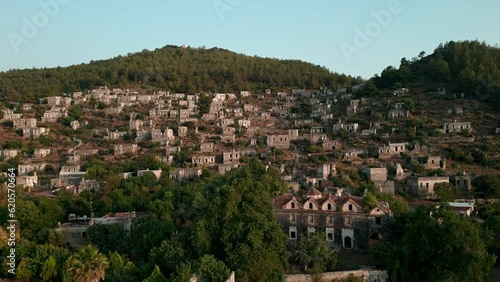 Kayakoy Ancient City Aerial View  photo