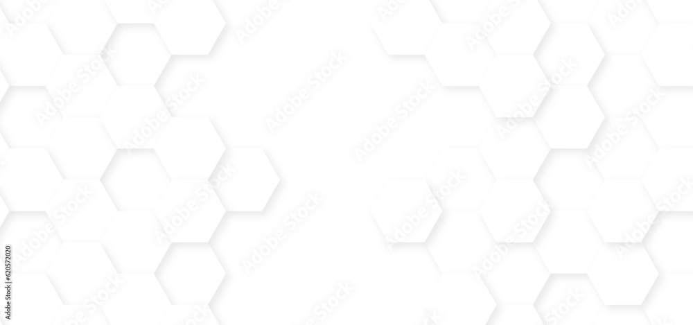 Abstract White Hexagonal Background. Luxury White Pattern. Vector Illustration. 3D Futuristic abstract honeycomb technology mosaic white background. geometric mesh cell texture. Abstract White Hexagonal Background. Luxury White Pattern. Vector Illustration. 3D Futuristic abstract honeycomb technology mosaic white background. geometric mesh cell texture.