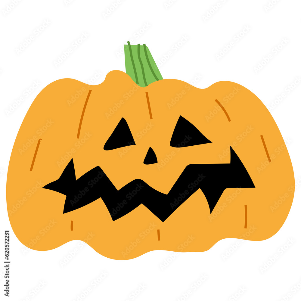 Naklejka premium Hallween Pumpkin Single 5 PNG