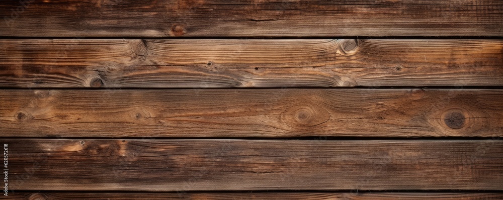 Wooden plank textured background, detailed panorama. Generative Ai.