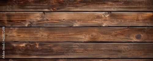 Wooden plank textured background  detailed panorama. Generative Ai.