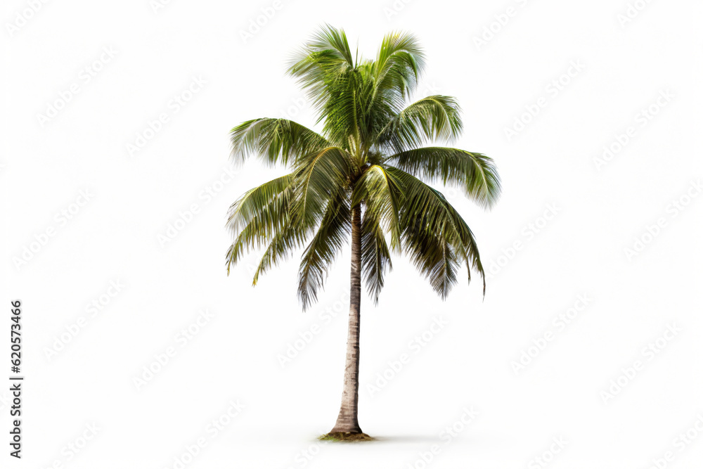 Obraz premium Coconut tree isolated on white background photography