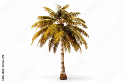 Coconut tree isolated on white background photography