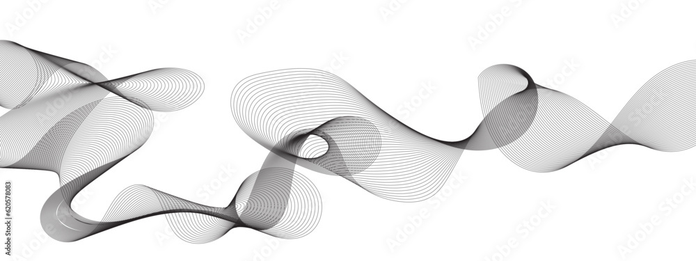 Abstract grey smooth element swoosh speed wave modern stream background ...
