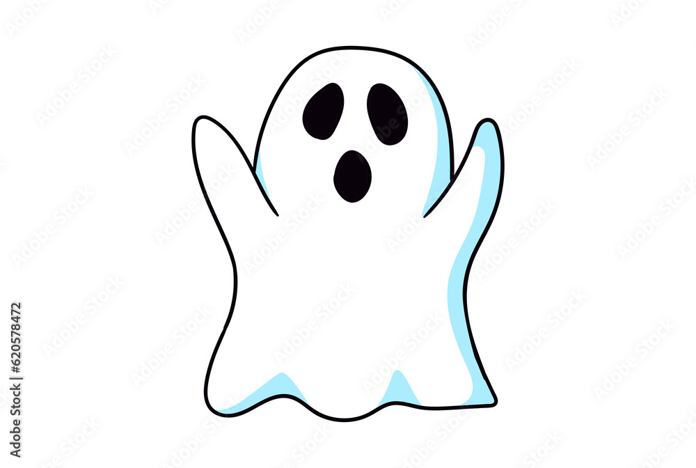 Cartoon Gespenst weißer Geist Vektor Halloween Grafik Cartoon Gespenst weißer Geist Vektor Halloween Grafik