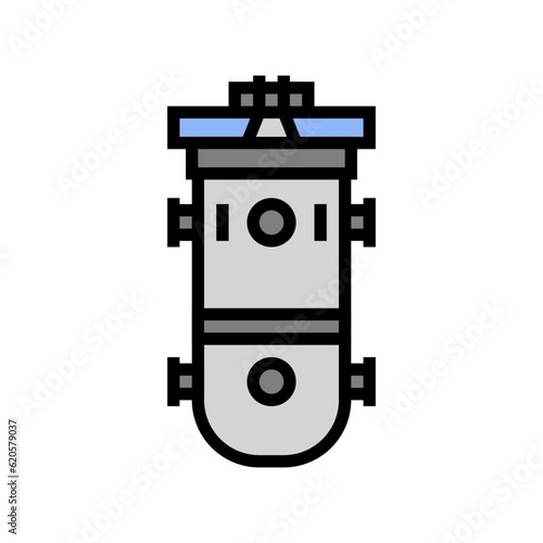 reactor vessel nuclear energy color icon vector. reactor vessel nuclear energy sign. isolated symbol illustration