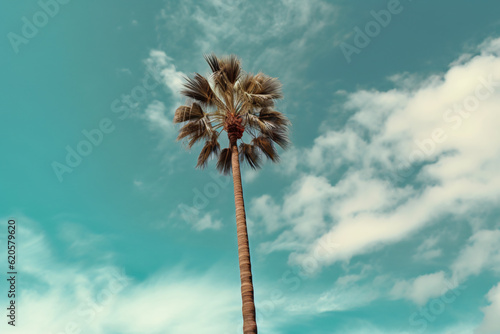 Tree palm with sky background photography  © yuniazizah