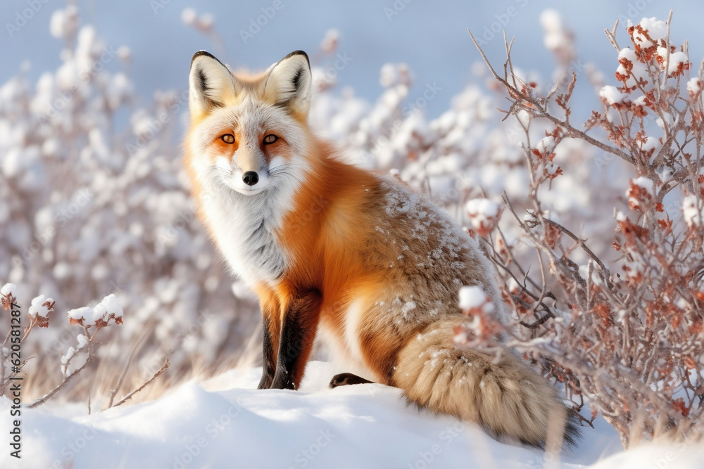 Fototapeta premium red fox vulpes