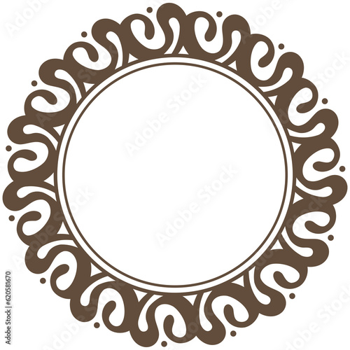 Round frame for text