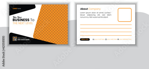 Corporate Postcard Design Template .Modern and Clean Postcard Template will Give You a Sample Structure For Your Business