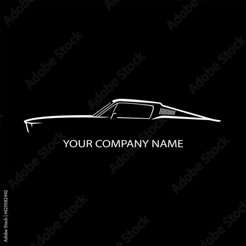 simple muscle car logo