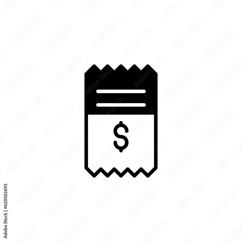 Invoice icon design with white background stock illustration Invoice icon design with white background stock illustration
