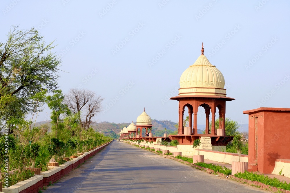Jaisamand Lake in Alwar Rajasthan with ancient architecture at Morning. A popular tourist destination in Rajasthan, India
Jaisamand Lake in Alwar Rajasthan with ancient architecture at Morning. A popular tourist destination in Rajasthan, India