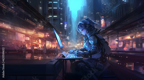 Code City: Cyberpunk Hacker Unleashed photo