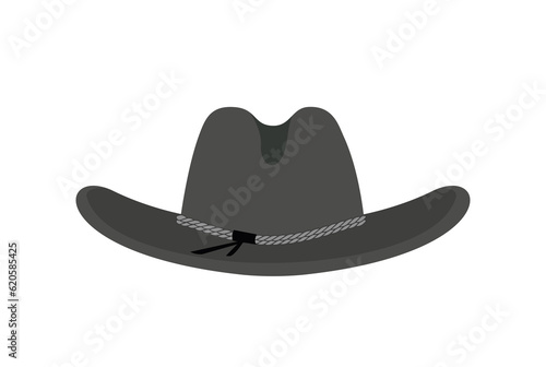 Cowboy hat USA traditional headdress illustration art