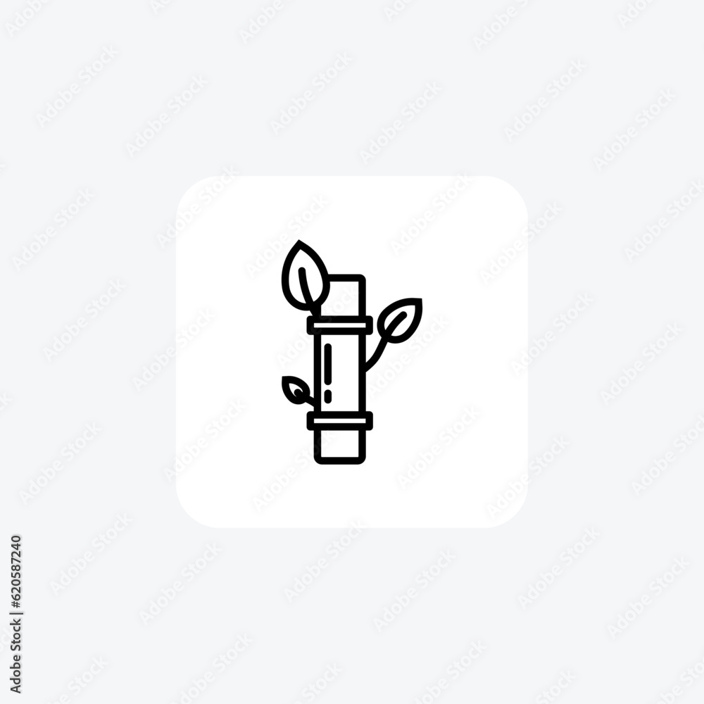 Whimsical Tree, beautiful tree Vector Line Icon