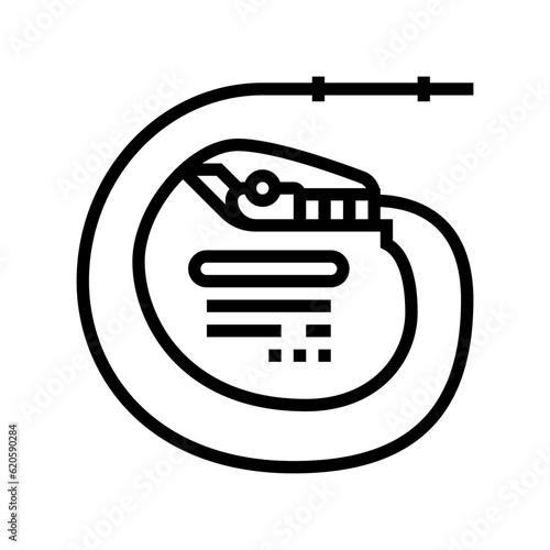 pacemaker biomedical line icon vector. pacemaker biomedical sign. isolated contour symbol black illustration