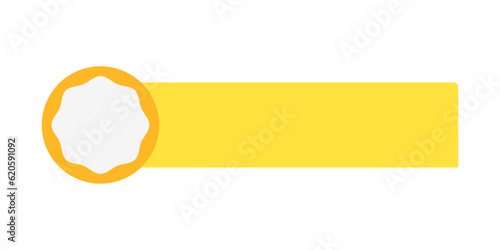 Label text box elements for infographic titles, and banners. Annotation ribbon. Advertising Design shape. Vector label tag.