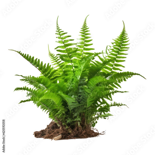 fern leaf isolated on transparent background cutout