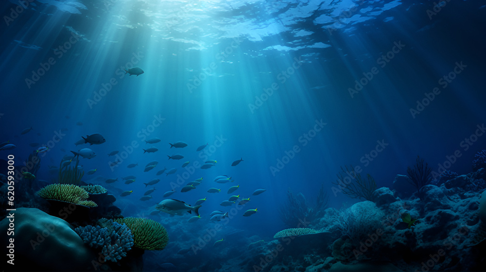 Underwater Background Images | Generative AI