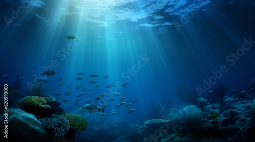 Underwater Background Images   Generative AI © No34