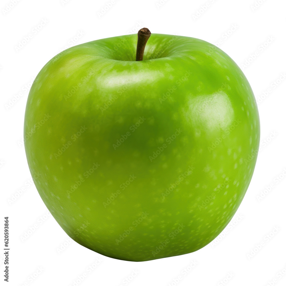 green apple isolated on transparent background cutout green apple isolated on transparent background cutout