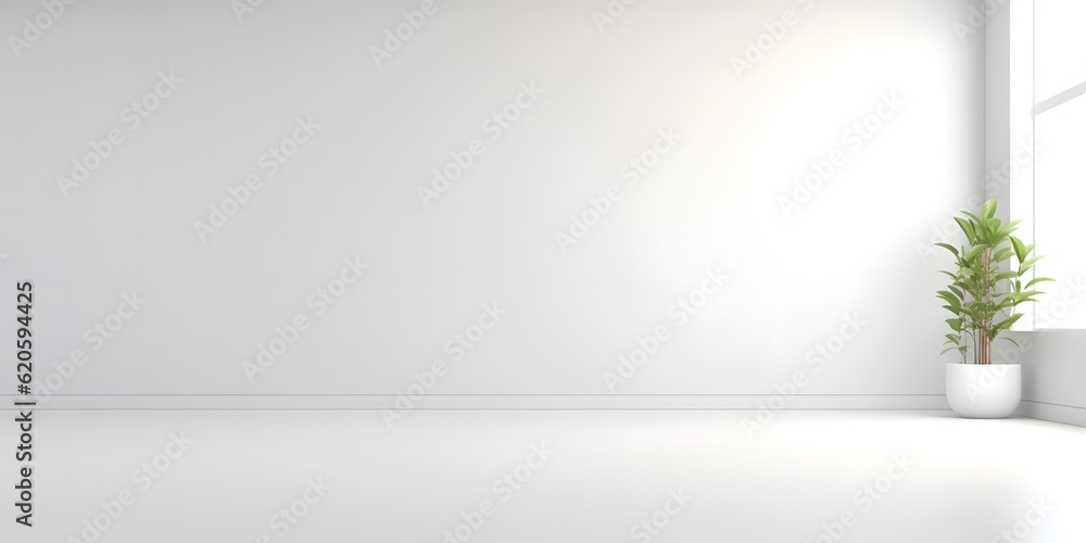 modern minimalist interior with a big empty white wall modern minimalist interior with a big empty white wall