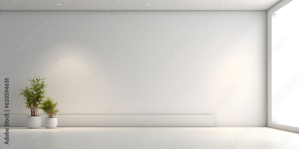 modern minimalist interior with a big empty white wall modern minimalist interior with a big empty white wall