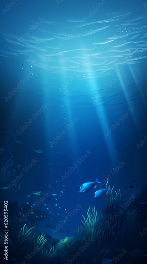 Underwater Background Images | Generative AI