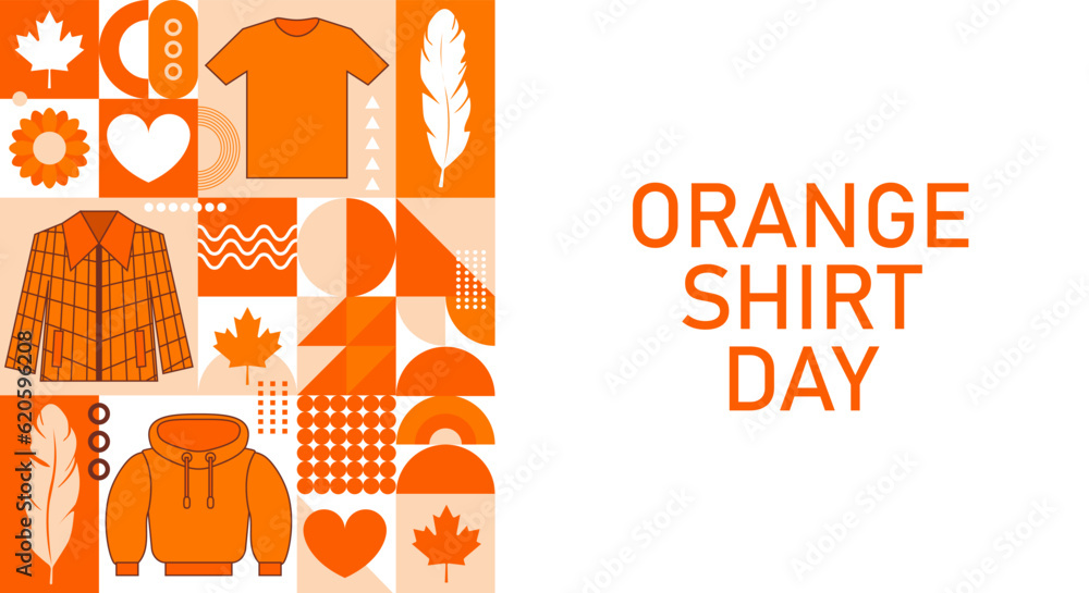 Poster Orange shirt day in honor of the indigenous Canadian children ...