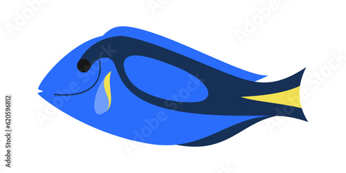Marine Animals Illustration. Inhabitants of sea, ocean underwater life. Cute ocean animals vector set. Sea creatures cartoon characters, marine life clip art collection.