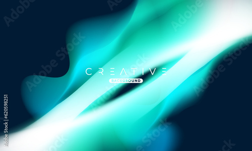 Abstract liquid gradient Background. Fluid colour mix. Green and Blue vivid Color blend. Modern Design Template For Your ads, Banner, Poster, Cover, Web, Brochure, and flyer. Vector Eps 10