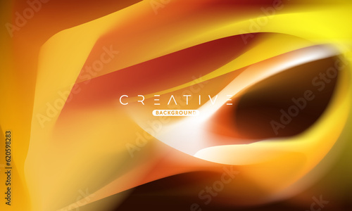 Abstract liquid gradient Background. Fluid colour mix. Orange vivid Color blend. Modern Design Template For Your ads, Banner, Poster, Cover, Web, Brochure, and flyer. Vector Eps 10