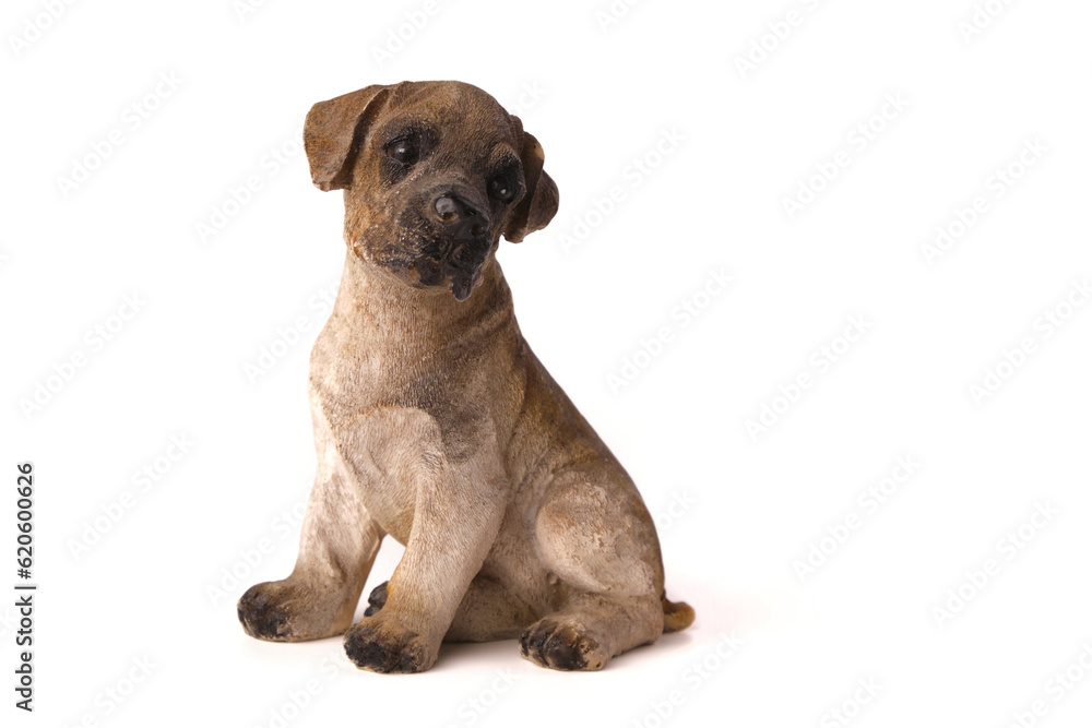 dog figurine toy American Pit Bull Terrier made of wood, isolated on white dog figurine toy American Pit Bull Terrier made of wood, isolated on white