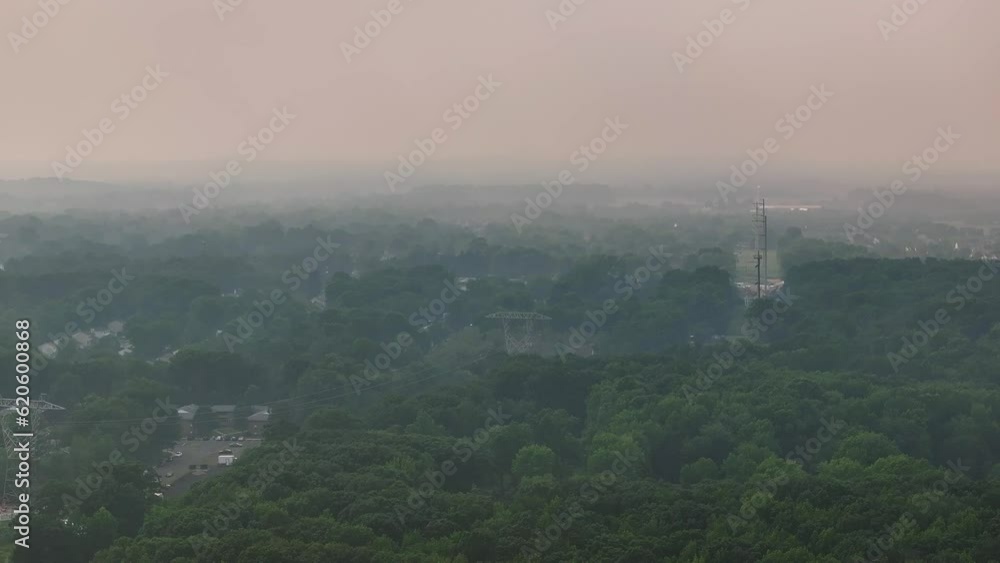 Wildfire Smoke causing air pollution Wildfire Smoke causing air pollution