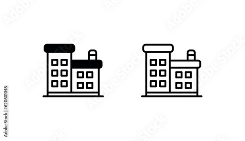 Condo icon design with white background stock illustration