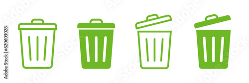 Bin icon set