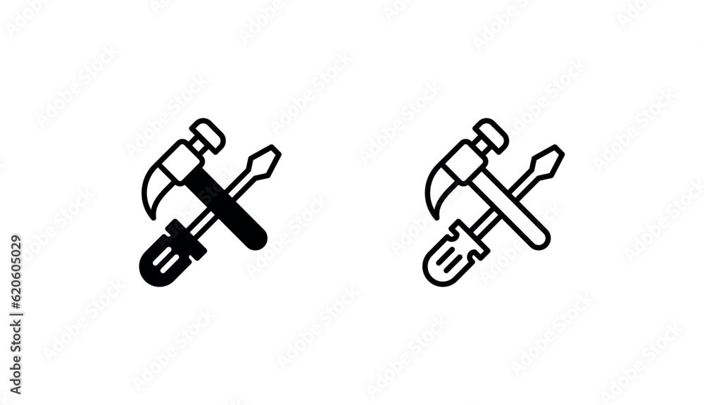 Maintenance icon design with white background stock illustration