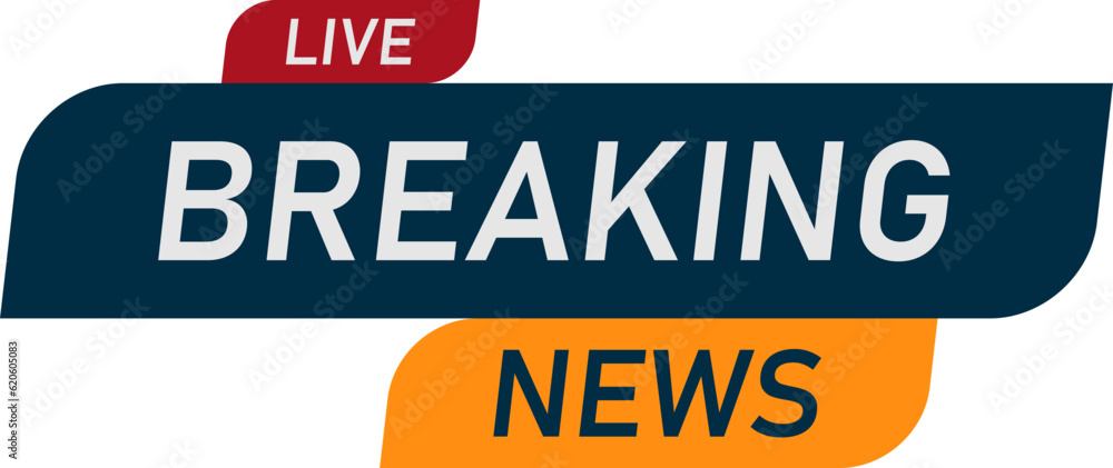 Obraz premium Breaking news TV sign