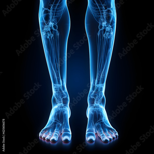 x ray of a human knee