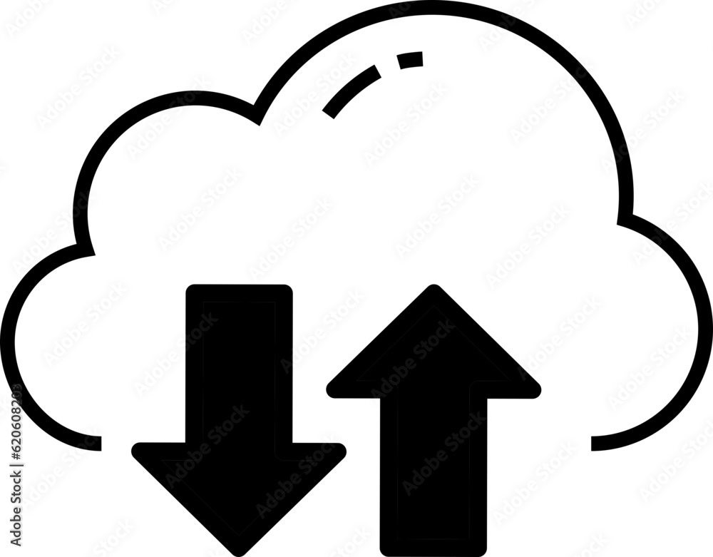 Cloud access technology icon design elements for decoration. Cloud access technology icon design elements for decoration.