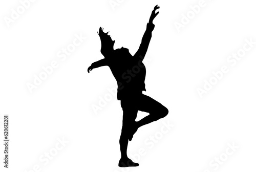 Dance silhouette dancing person sketch shadow dancer art