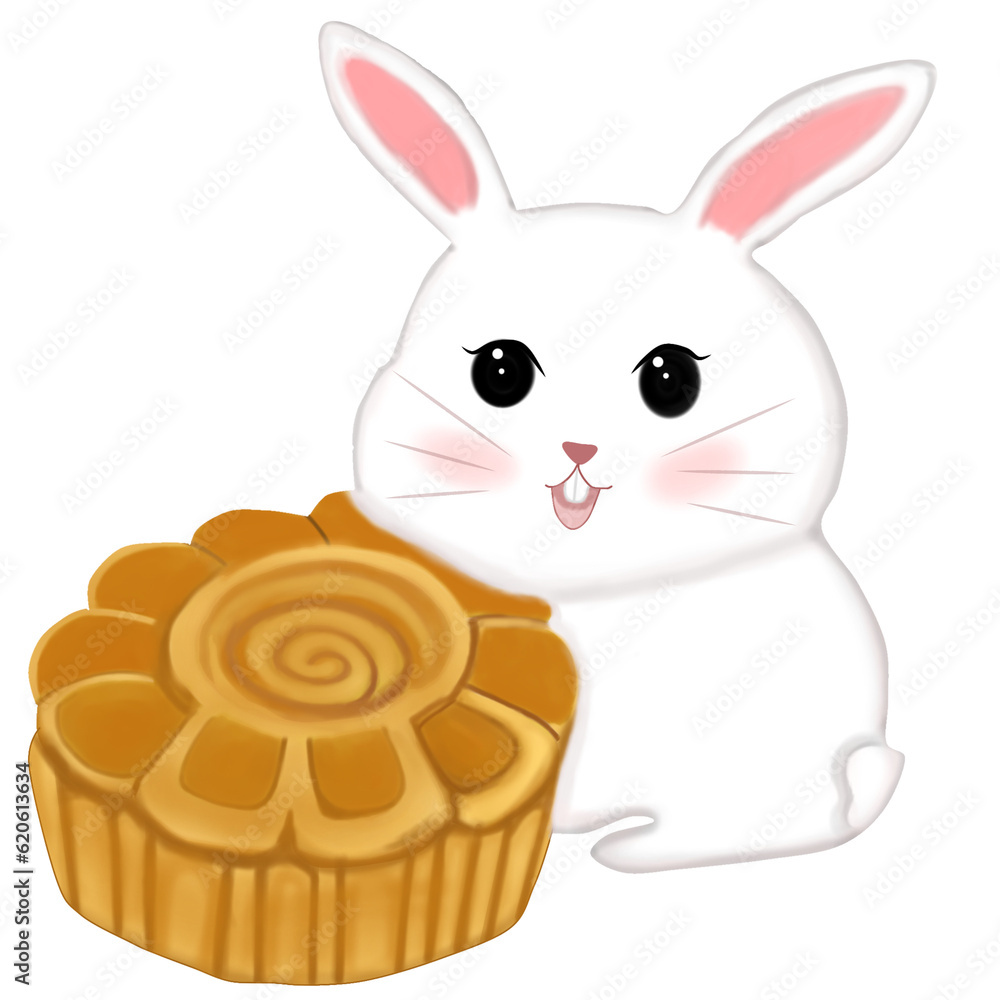 Moon cakewith the rabbit Moon cakewith the rabbit