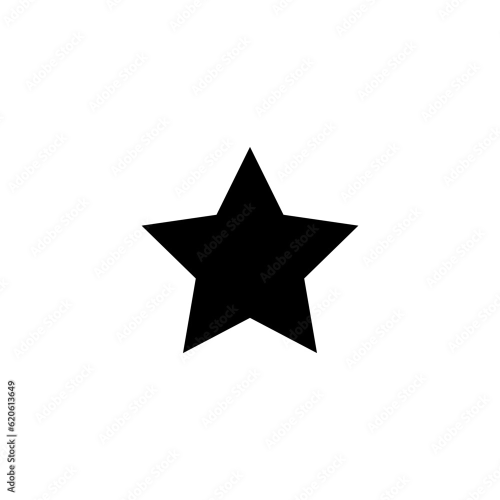 star icon in black color on white background, rating and popularity star icon in black color on white background, rating and popularity