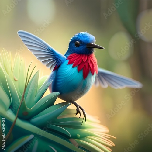Capturing the Beauty of a Blue Bird on a Branch