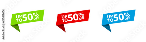 Up to 50% off discount tag set