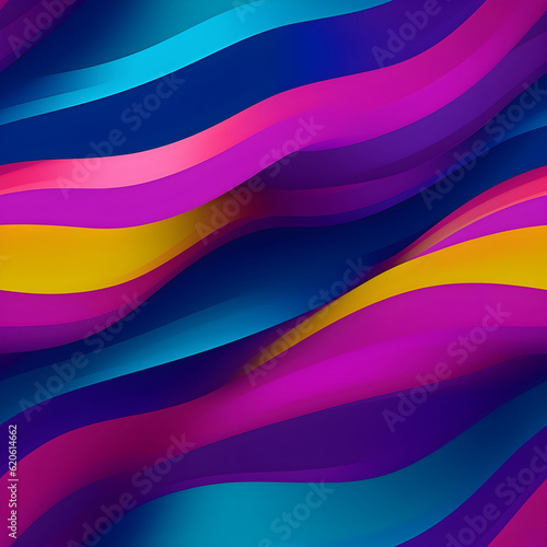 Seamless pattern of neon colored stripes wallpaper seamless print with rainbow stripes art design, purple and pastel stripes. 